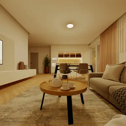 Plafonnier LED Philips Pebblo 10W 1850lm 827 Ø320mm blanc 