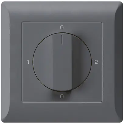 Interruttore rotativo INC kallysto.line 2/1L antracite con manopola 