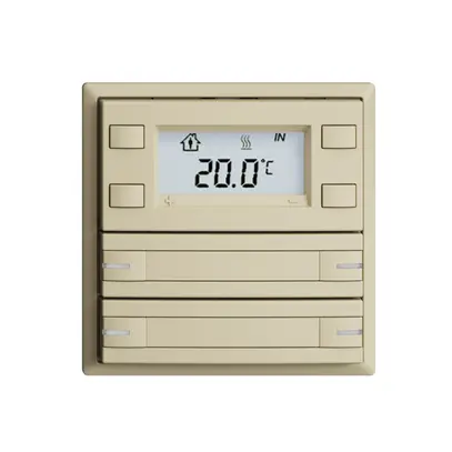 Pulsante RTH INC KNX 4×EDIZIOdue F vanille, con carta+LED RGB 