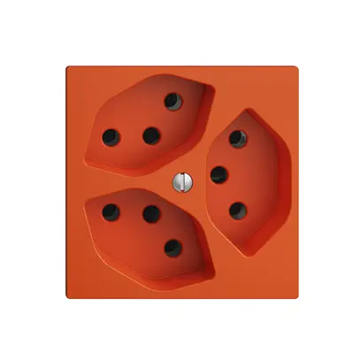 Prise ENC EDIZIOdue 3×T13 orange 