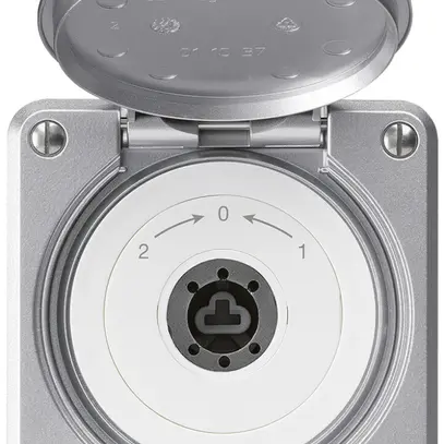 Contatto rotativo a chiave INC robusto IP55 all con coperchio s.cilindro inv. 