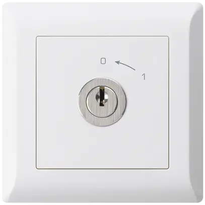 Contact pivotant ENC 0<-1/2L blanc kallysto.line avec serrure Kaba 8 