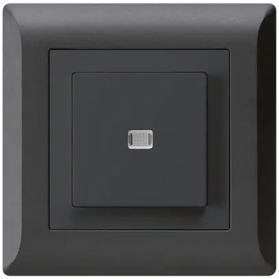 Contact à poussoir lumineux ENC kallysto.line AR/2P noir 