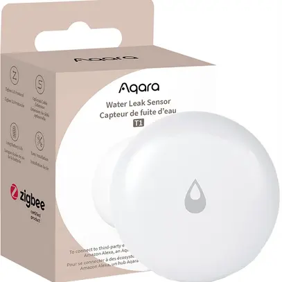 Capteur d'eau RF Aqara WL-S02D Zigbee Ø50×15mm blanc 