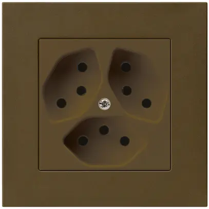 Prise ENC kallysto.pro 3×T13 brun 