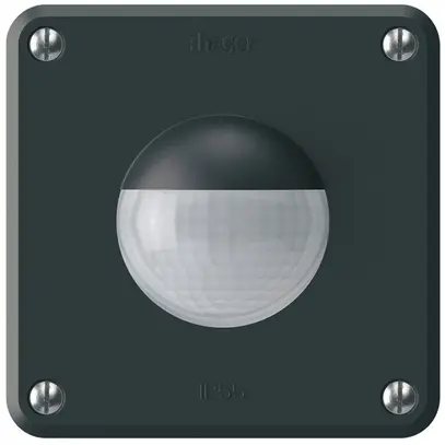 Rilevatore di movimento Hager robusto IP55 A 3 fili nero 