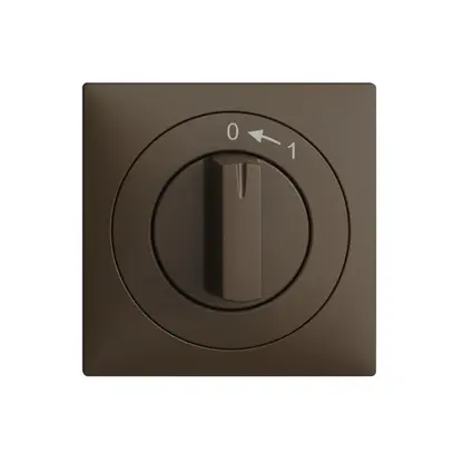 Kit frontal EDIZIOdue 0<-1 coffee 60×60mm pour contact pivotant 