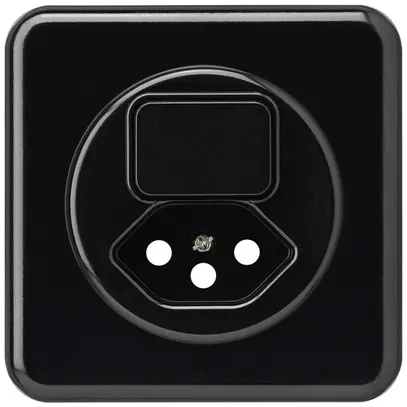 Kit frontale INC basico 86×86 nero per combinazione grd.I S3/tipo 13 