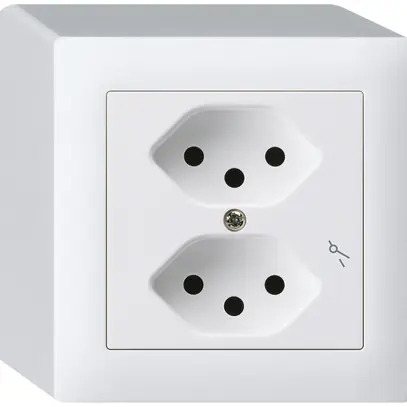 Prise AP kallysto 2×T13/1 blanc 