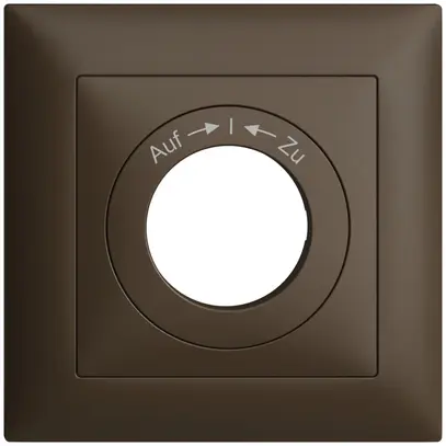 Frontset EDIZIOdue Auf->I<-Zu 88×88mm coffee für Schwenktaster 