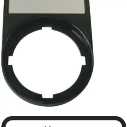 Portaplacchetta ETN RMQ Störung nero 