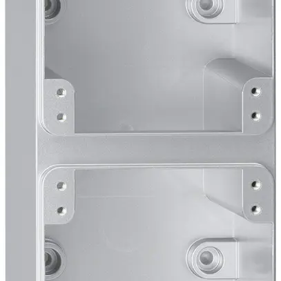 Boîtier AP robusto 2×1 aluminium 86×180×48mm 