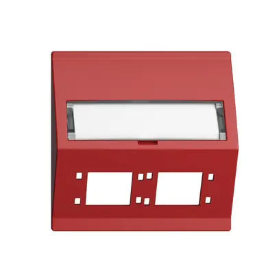 Kit montage INC EDIZIOdue F sortie oblique 2×R&M cat.6A/LC spécial, berry 