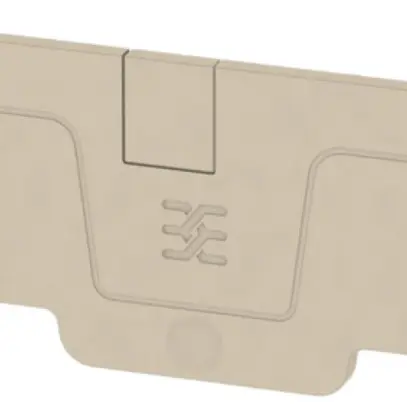 Piastra terminale Weidmüller serie A AEP 4C 4 85.8×2.1mm, beige 