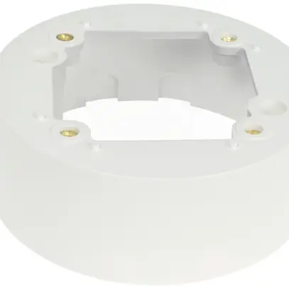 Cadre AP Niko Swiss Garde rond IP44 avec couvercle blanc 