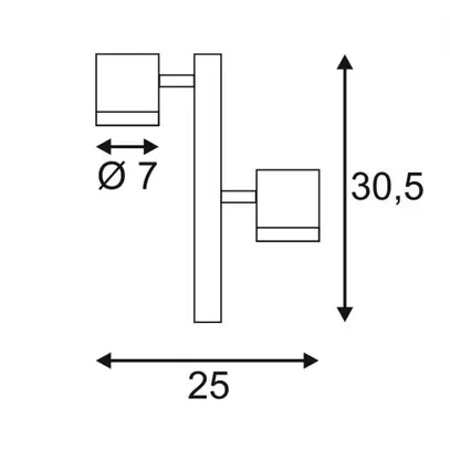 Luminaire à piquet de terre SLV NEW MYRA, 2×GU10 4.5W IP44 gris argenté 
