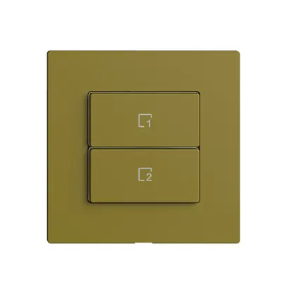 Kit recouvrement pour poussoir scène 2 scènes vert./2T Edue Wiser olive 