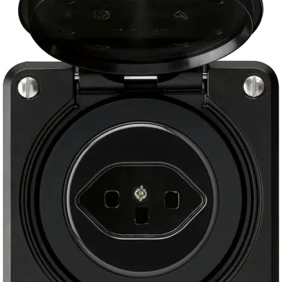 Presa INC robusto C tipo 23 nero con morsetto a innesto 