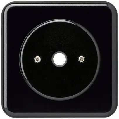 UP-Durchgangsdose basico schwarz Ø11mm ohne Klemmeneinsatz 