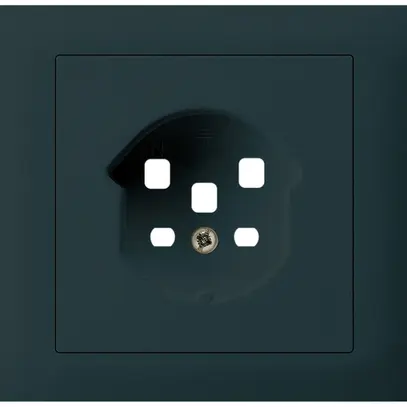 Kit frontal INC Hager kallysto pour prise G3 1×T25 cadre enfichable noir 