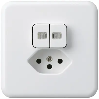 Combinazione luminosa INC 1/3+3/1L+tipo 13 bianco basico 2 lenti per BOMI 