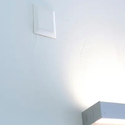 Couvercle broche HSB p.boîte dérivation design EDIZIOdue 130×130mm bc s.halogène 