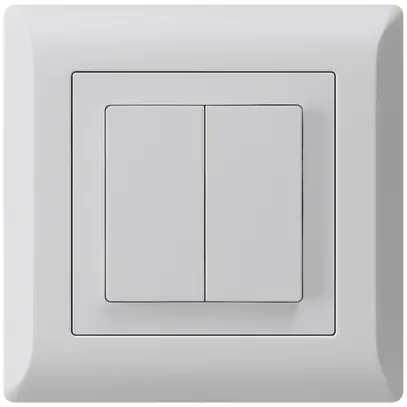 Pulsante INC kallysto.line 2×A-R/1P grigio chiaro 