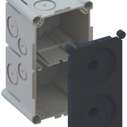 Scatola INC AGRO 2×1 650°C con coperchio di protezione, M20/25, grigio 