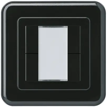 Poussoir ENC Hager basico C KNX quadruple noir 