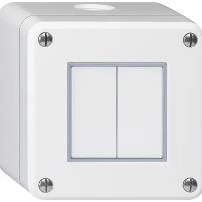 AP-Druckschalter robusto IP55 Schema 3/Drucktaster weiss 