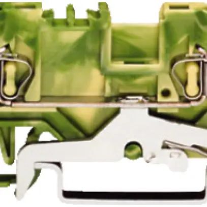 Morsetto WAGO 2L 2.5mm² verde/giallo 