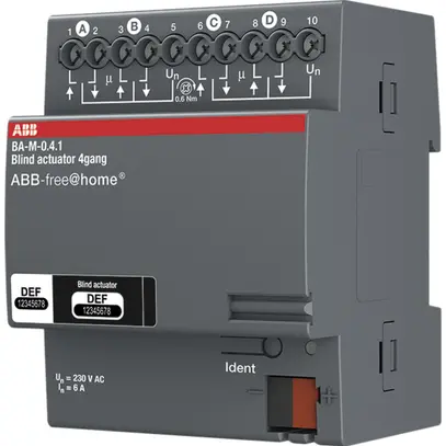 Actionneur jalousie AMD ABB free@home, 4UM, 4×, gris 