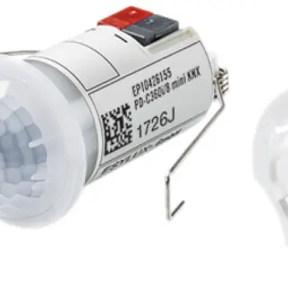 Détecteur de présence KNX INC KNESYLUX PD-C 360i/8 mini KNX, opale mat 