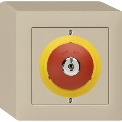 Contatto rota.c.chiave AP kallysto ARRESTO DI EMERGENZA beige 
