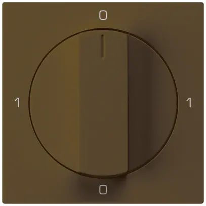 Kit frontale per interruttore rotativo S0 60×60mm kallysto 0-1-0-1 marrone 