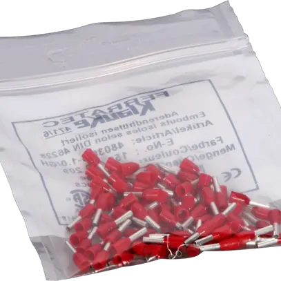 Embout de câble Ferratec DIN is.1mm²/6mm rouge 