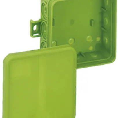 Boîte dérivation AP i 12 vide 85×85×37mm, vert 