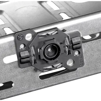 Plaque de support GST18 62×50×8mm, pour bloc de distribution, noir 