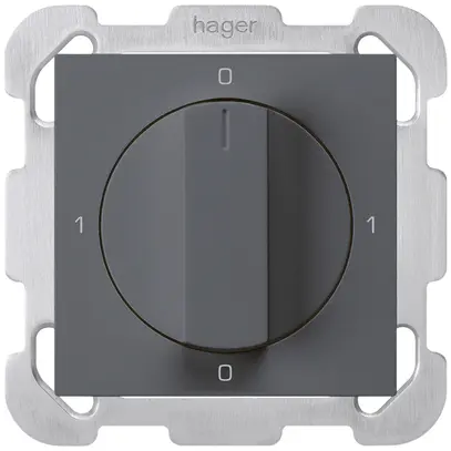 UP-Drehschalter kallysto 0/2L anthrazit mit Drehgriff 