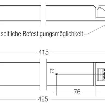 Convertisseur LED Tridonic LCA one4all lp PRE 24V, 100W, 30×21×425mm 