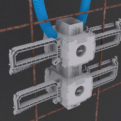 Boîte ENC HSB, p.NUP, a.ailettes, 77×65×90mm, M20/25/32, TFC 850°C 