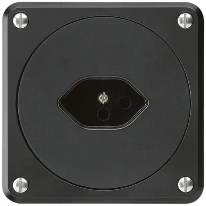 Presa INC robusto tipo 13 nero senza copercchio 