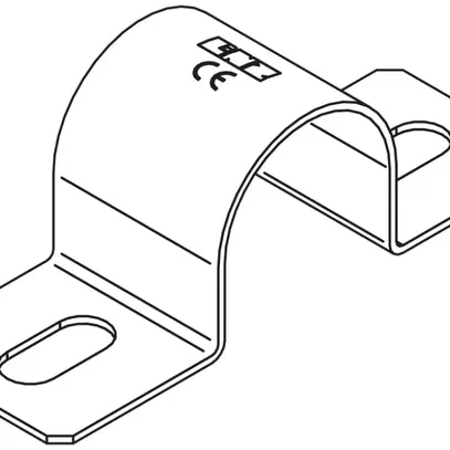 Bride à deux lobes M16 acer inoxydable A4 