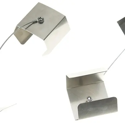 Jeu de crampons de montage DOTLUX MISTRAL acier 50×50×42mm argent 