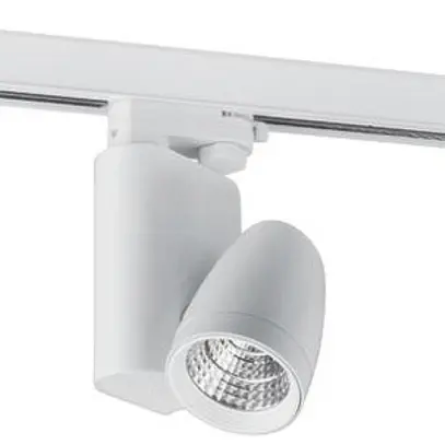 Proiettore LED per binario Brumberg 12W 230V 3000K 840lm Ø90mm bianco 