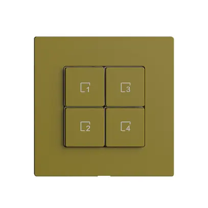 Commande pour poussoir scène 4 scènes/4T Edue Wiser olive 