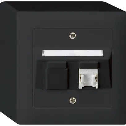 Prise AP kallysto cat.5e 1RJ45/u noir 