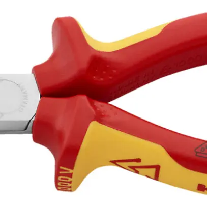 Pince pour téléphone KNIPEX avec dispositif de coupe VDE coudée 160mm 