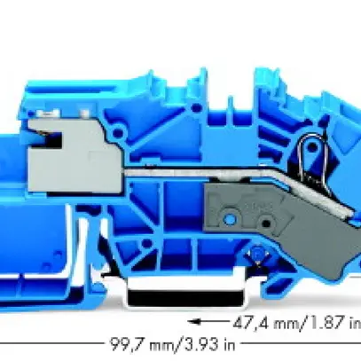 Borne de coupure WAGO TOPJOB S 1L 16mm² bleu 