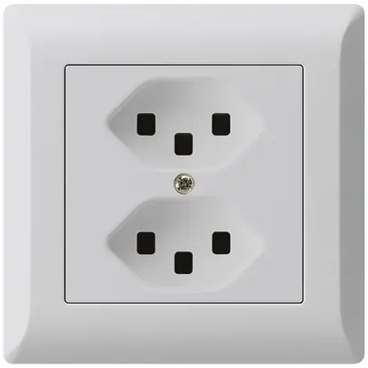 Presa INC kallysto.line 2×T23 grigio chiaro con morsetti ad innesto 